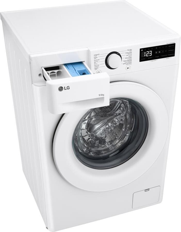 LG Was Droog combinatie 9 6kg 1400tpm Steam Turbowash - Foto 3
