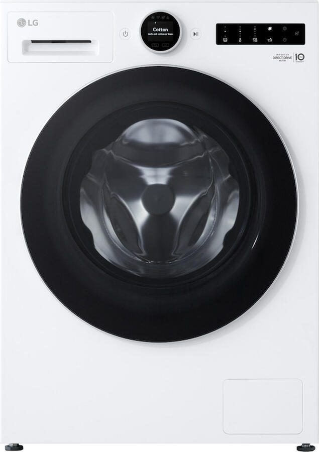LG F4WX801Y Wasmachine Voorlader 11 kg 1350 RPM Wit AI DD™ TurboWash360˚™ Steam™