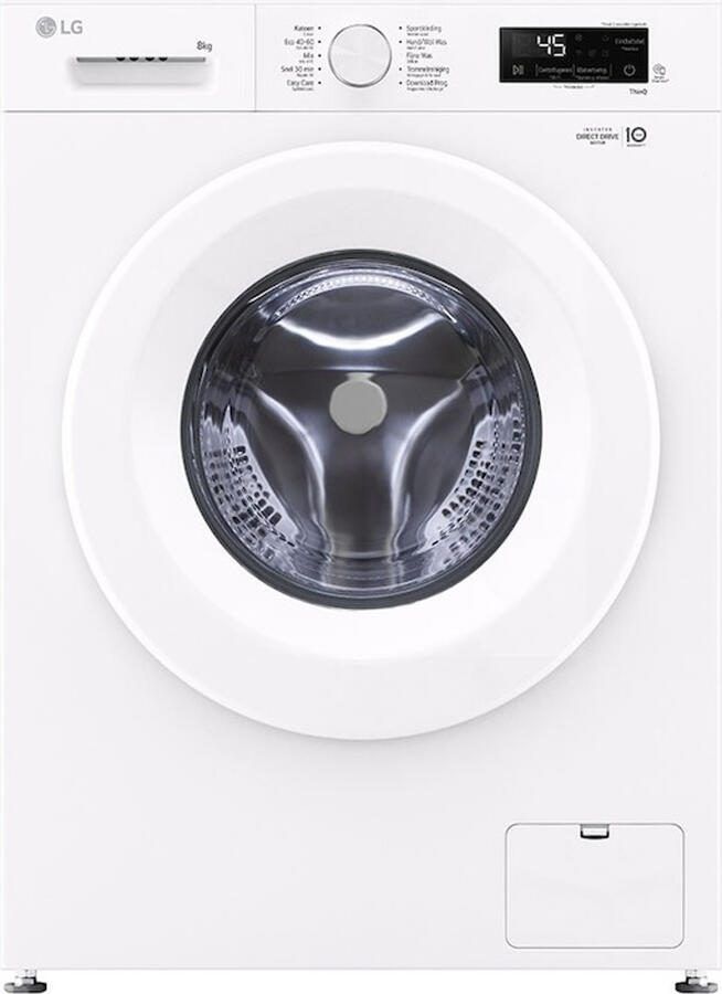 LG F4X1008NWH wasmachine 8 kg met Direct Drive motor voor stille duurzame prestaties. Spa Steam™ voor hygiënisch wassen. ThinQ slimme bediening. Energie‑label A. Compact design voor dagelijks gemak - Foto 3