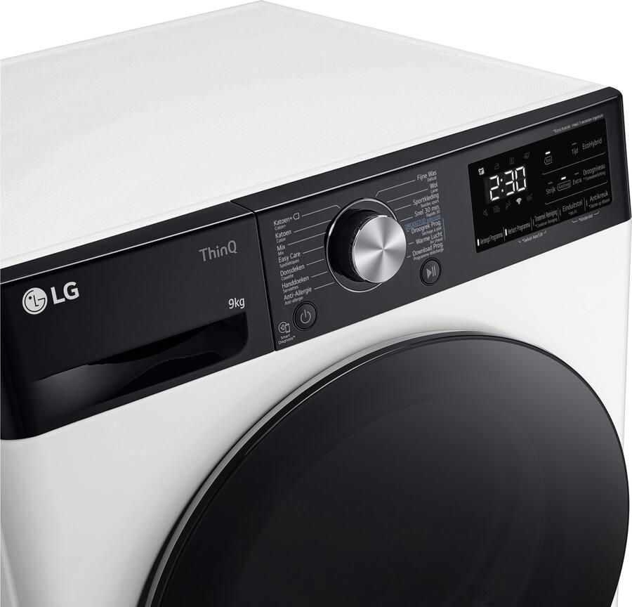 LG RH90V9LVEN wasdroger 9 kg C Dual inverter heatpump 62 dBA 14 programma's - Foto 2