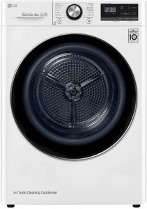 LG RC90V9AV3Q 9 kg droger met DUAL inverter Heat Pump™ Supersnel of Superzuinig Auto Cleaning Condensor ThinQ