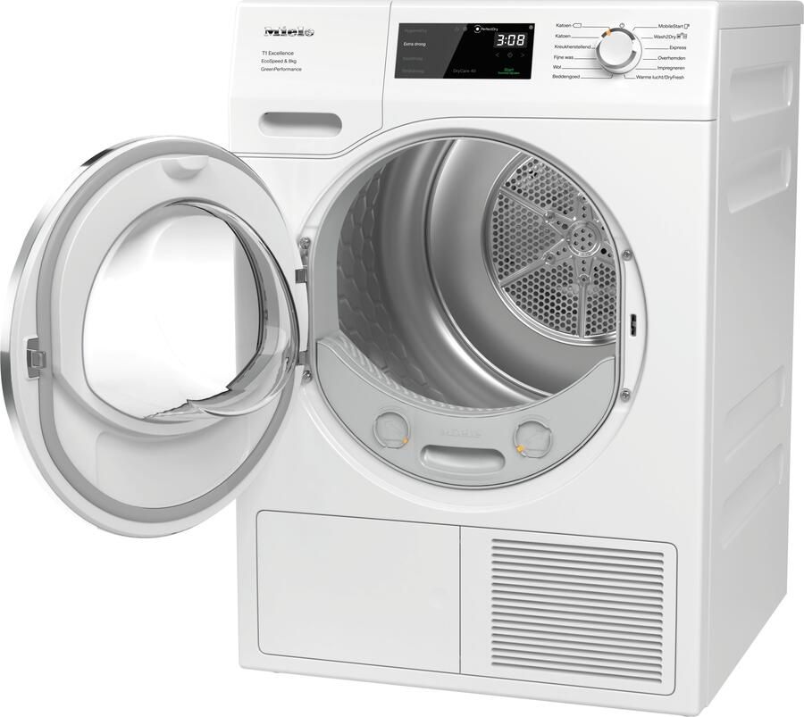 Miele TEF 775 WP EcoSpeed & Greenperformance Warmtepompdroger Wit - Foto 3