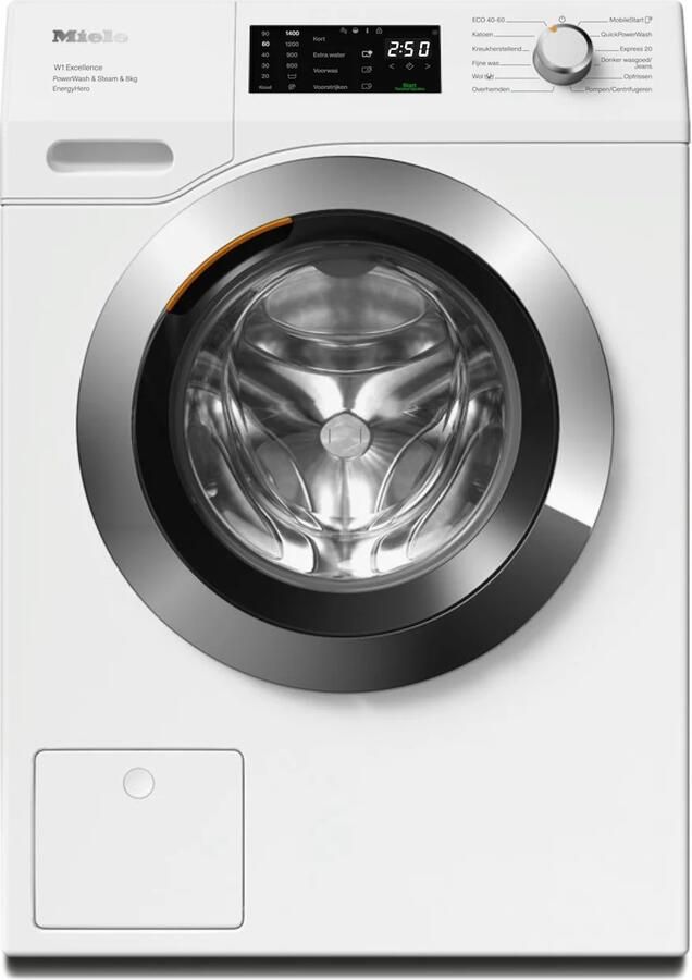 Miele WEE 395 WPS Excellence PowerWash & SteamCare EcoHero (A-40%) Wasmachine Wit