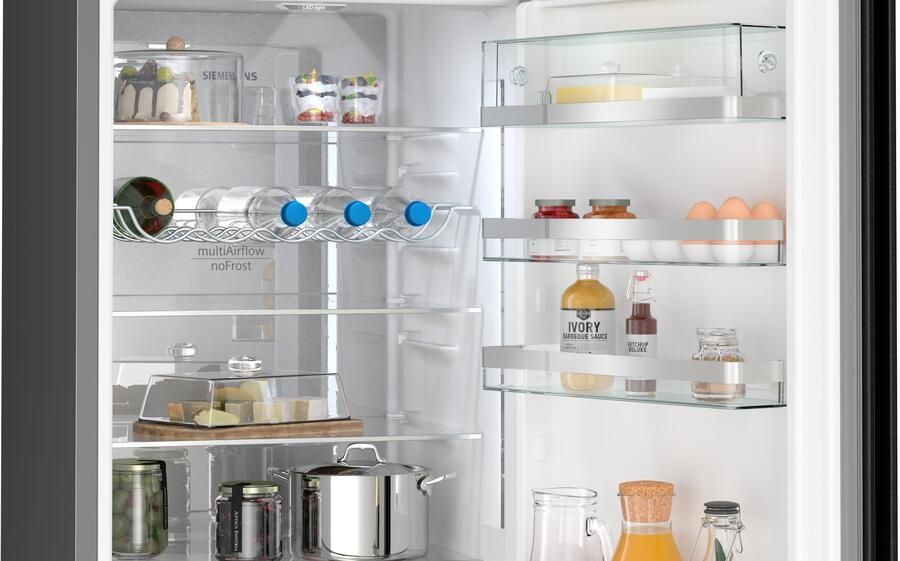 Siemens KG39NAXCF iQ500 Koelvriescombinatie Total No Frost nooit meer ontdooien Zwart Energielabel C hyperFresh 0°C meer ruimte voor groente en frui - Foto 7