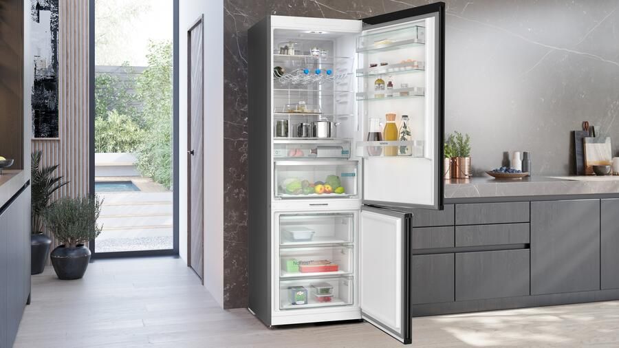 Siemens KG49NAXCF koel-vriescombinatie Vrijstaand 440 l C Roestvrijstaal - Foto 3