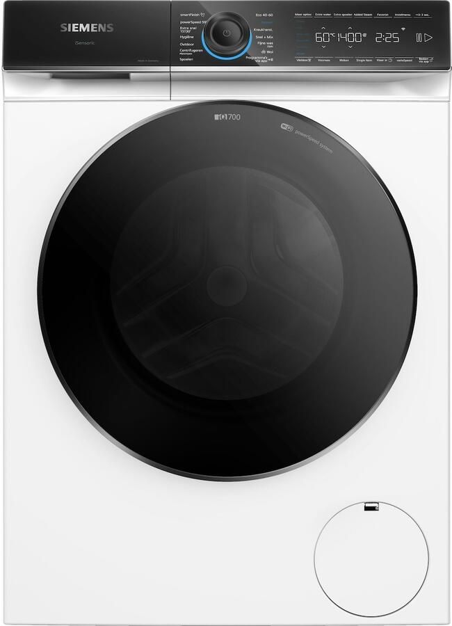 Siemens WG44G20BNL iQ700 Wasmachine met stoom 9 kg 1400 rpm 50% zuiniger dan energielabel A Added Steam; Zorgt voor 40% minder kreukels -speedPack XL: programma's versnellen Home Connect