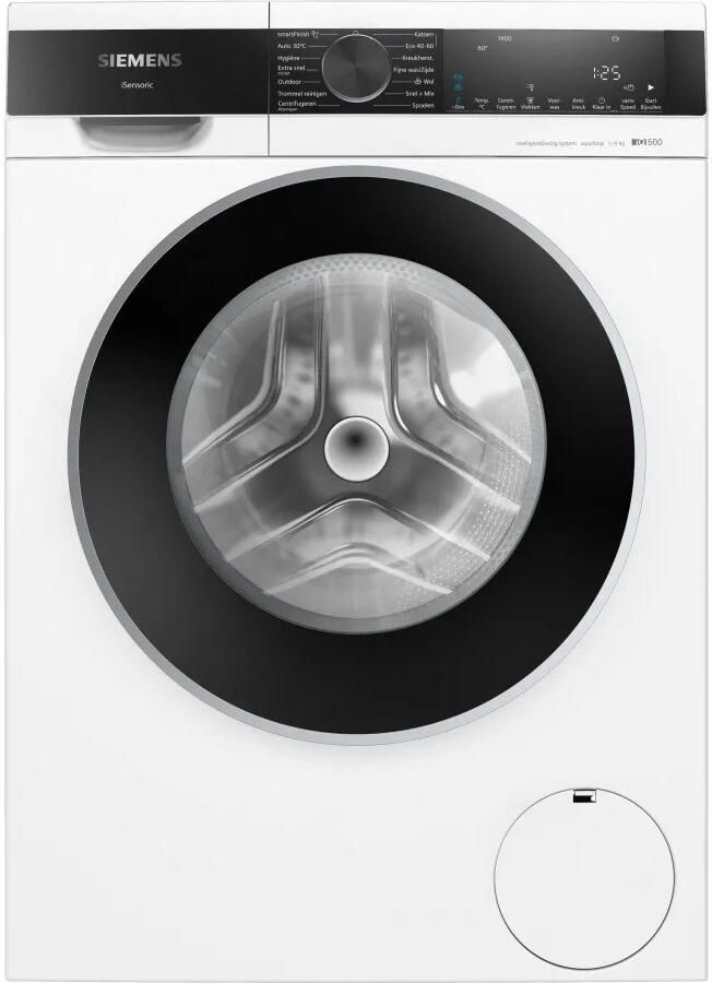Siemens WG44G2FSNL iQ500 Wasmachine met stoom 1400 rpm Automatisch doseren Energielabel A Zeer stil speedPack L: verkort wasprogramma's met varioSpeed