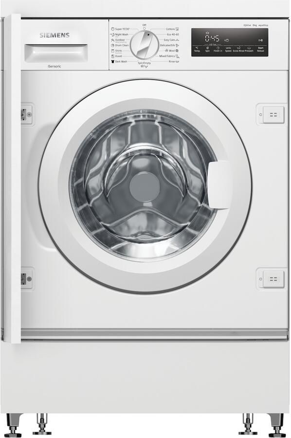 Siemens WI14W542EU Voorlader Wasmachine 8 kg Capaciteit 1400 RPM Wit ENG display