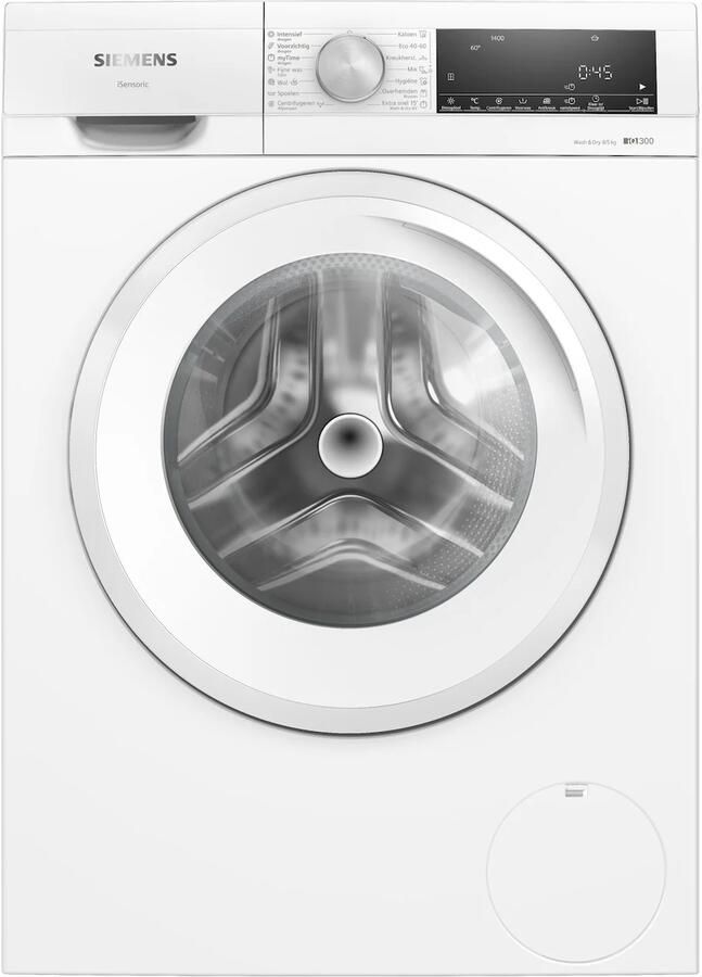 Siemens WN34A100NL iQ300 Was-droogcombinatie iQ300 8 5 kg 1400 rpm Wash&Dry 45 60: snel en efficiënt wassen en drogen in slechts 45 of 60 minuten autoDry: zacht gecontroleerd en energiezuinig drogen