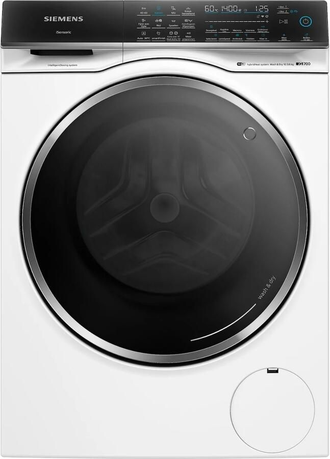 Siemens WN54C2A0NL IQ700 Was-droogcombinatie 10.5 6 kg Automatisch doseren smartFinish: minder kreukels speedPack XL: versnel je wasprogramma