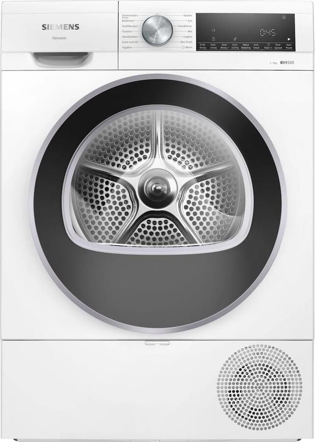 Siemens iQ500 WQ43G1DANL – Warmtepompdroger – 9 kg – Energieklasse C