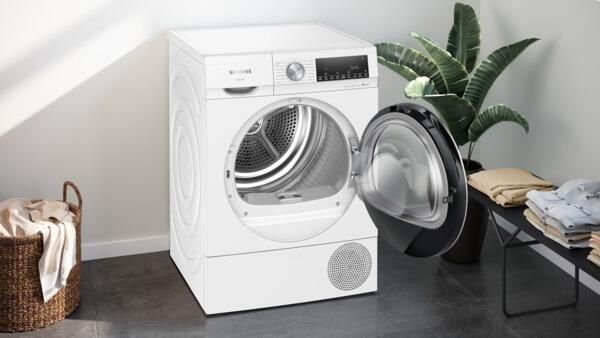 Siemens IQ500 WQ45G2D5NL Wasdroger Warmtepompdroger Zeer stil Blijvend energiezuinig met de zelfreinigende condensor speedPack: Bespaart tijd Energielabel C - Foto 4