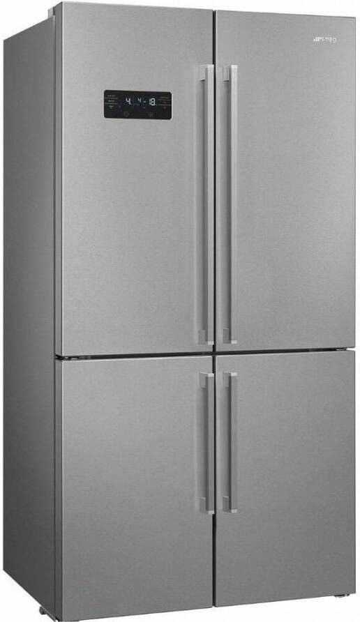 Smeg FQ60XDAIE Vrijstaande Amerikaanse Koelkast Inox