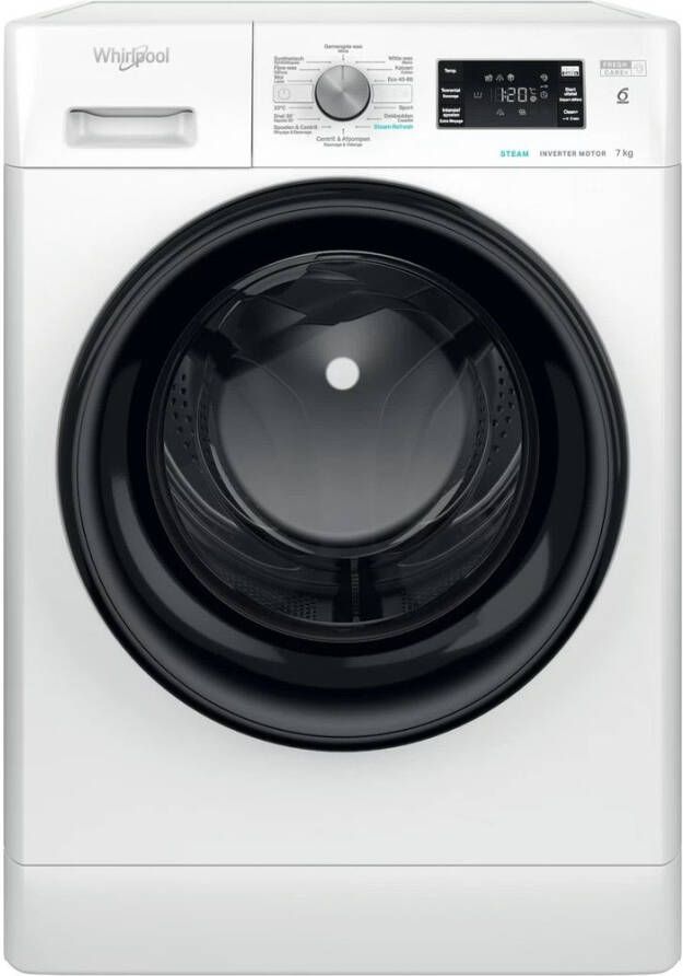 Whirlpool FFBBE 7469 BV FreshCare+ Steam 7kg Wasmachine