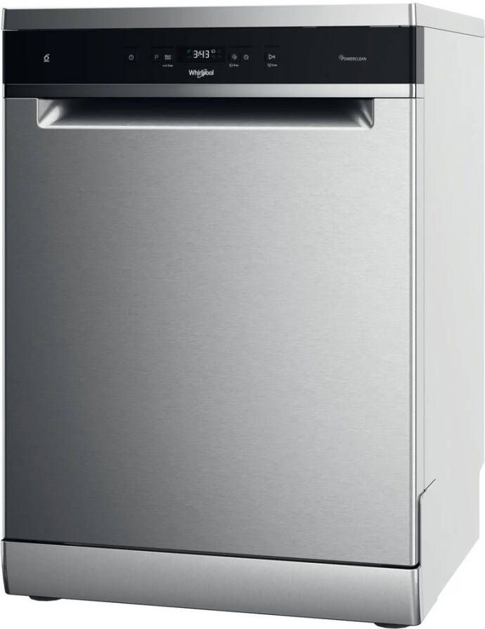 Whirlpool W3F D634 X Vrijstaande vaatwasser Rvs