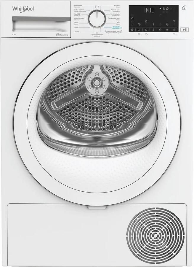 Whirlpool C WD 94M WWS BE Wasdroger AdaptiveDry 9kg warmtepompdroger