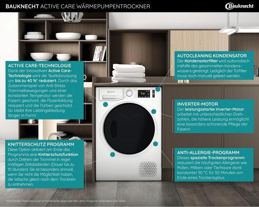 BAUKNECHT Warmtepompdroger T M11 9X3EY DE - Foto 3