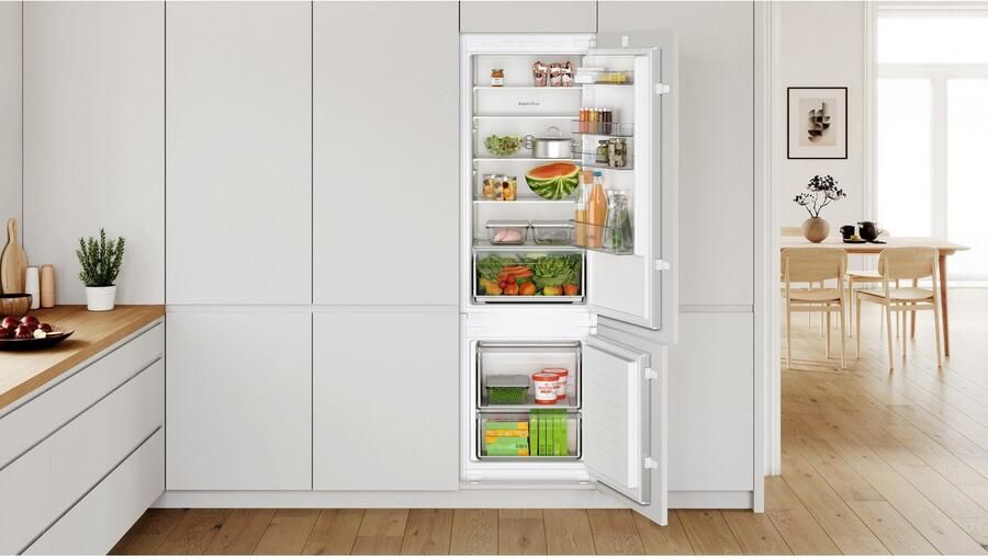 Bosch Gecombineerde koelkast SER2 -KIV87NSE0 2 deuren Integreerbaar 270 L (200 L + 70 L) H177 2 x L54 10 x D54 8 cm - Foto 5