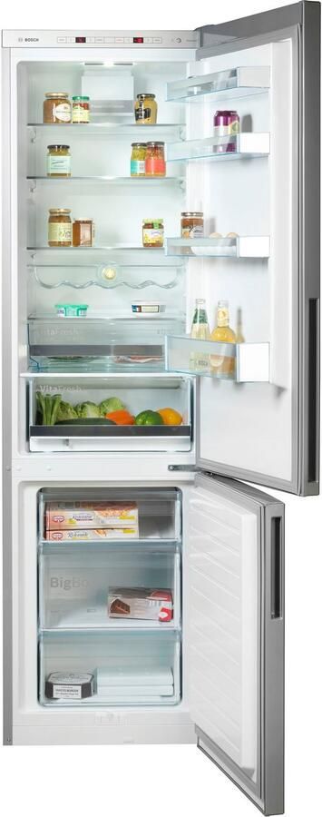 Bosch KGE39ALCA Serie 6 koel-vriescombinatie VitaFresh: houdt etenswaren langer vers in gekoelde lades RVS - Foto 15