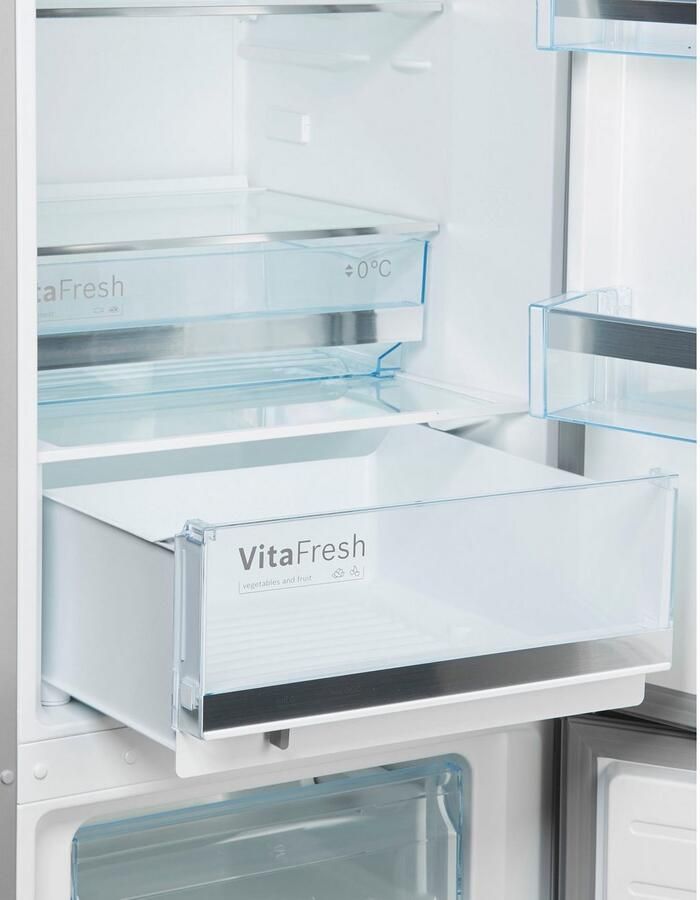 Bosch KGE39ALCA Serie 6 koel-vriescombinatie VitaFresh: houdt etenswaren langer vers in gekoelde lades RVS - Foto 6