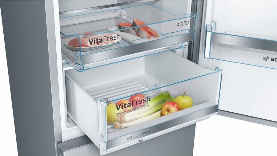 BOSCH Koel-vriescombinatie KGE39ALCA Low Frost VitaFresh lade Big Box LED-licht super koelen - Foto 8