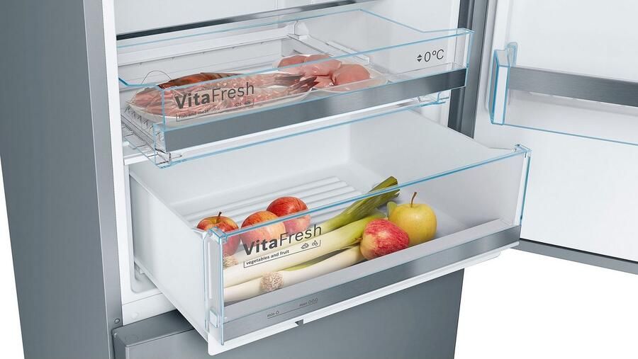 Bosch KGE49AICA Serie 6 Koelkast Koel-vriescombinatie Extra breed RVS Energielabel C Houd je versen langer vers met VitaFresh Big Box in de vriesruimte - Foto 9