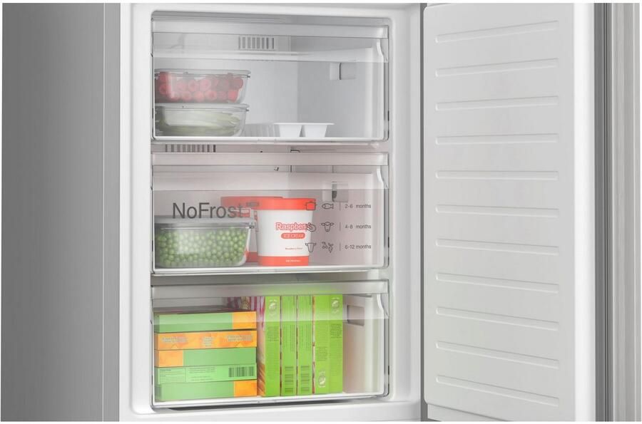 Bosch KGN392LBF Serie 4 koel-vriescombinatie Total No Frost nooit meer ontdooien- RVS Zeer stil -Energielabel B VitaFresh XXL 0°C: houd etenswaren langer vers met extra ruime vershoudlades - Foto 9