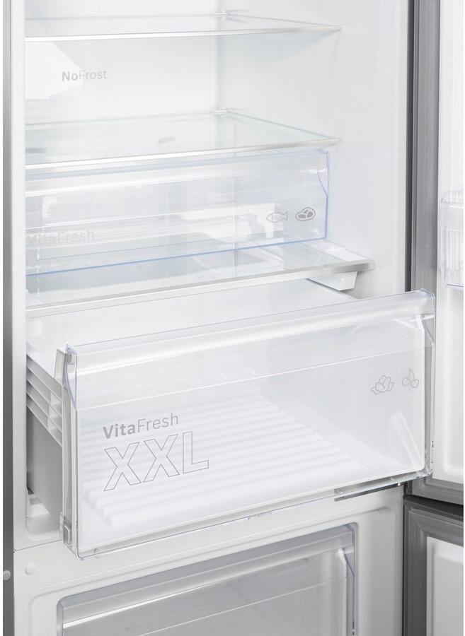 Bosch KGN39VLCT Serie 4 Koelvriescombinatie RVS Energielabel C Total No Frost nooit meer ontdooien Zeer stil VitaFresh XXL 0°C: houd etenswaren langer vers met extra ruime vershoudlades - Foto 7
