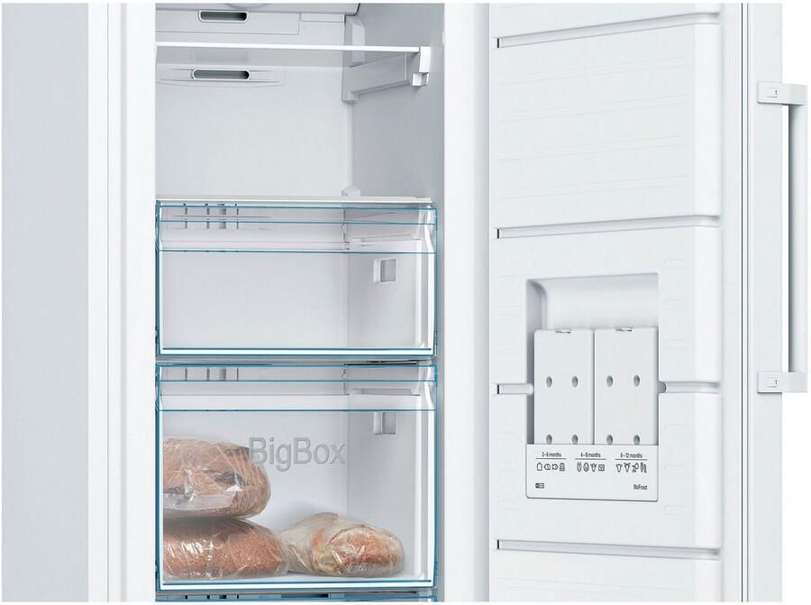 Bosch GSN29VLEP Serie 4 161 x 60 Vrijstaande Vriezer Vrieskast No Frost Nooit meer ontdooien Wit - Foto 2