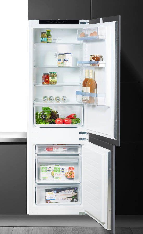 Bosch KIV86VSE2 koel vries combi koelkast 267 liter met 3 vaks vriesvak 177.5cm Vitafresh lowfrost