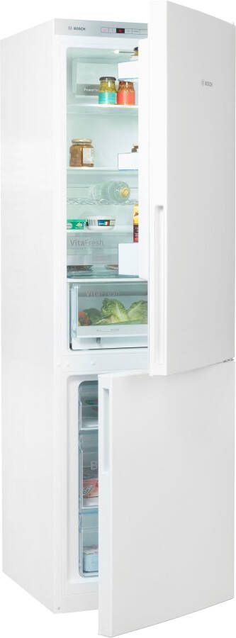 Bosch KGE36AWCA Serie 6 Koelkast Koel-vriescombinatie Wit Energielabel C VitaFresh: houdt etenswaren langer vers in gekoelde lades