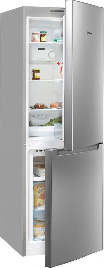 Bosch KGN33NLEB Serie 2 Koelkast Koel-vriescombinatie Total No Frost nooit meer ontdooien- Perfect Fit: zet je koelkast strak tegen de wand of in een nis RVS