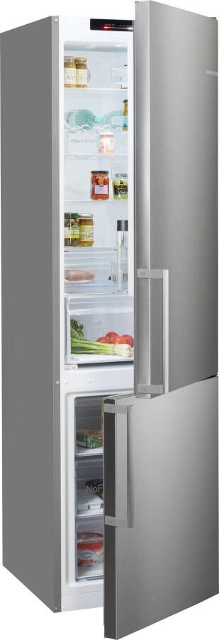 Bosch KGN39VIBT Serie 4 Koel-vriescombinatie Total No Frost; Nooit meer ontdooien- RVS Energielabel B Zeer stil VitaFresh XXL 0°C: houd etenswaren langer vers met extra ruime vershoudlades