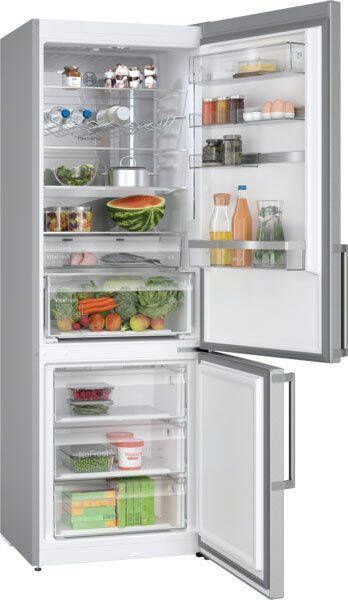 Bosch KGN49AIBT Serie 6 Koelkast Koel-vriescombinatie 203 x 70 cm Extra breed RVS Energielabel B Zeer stil- Total No Frost: Nooit meer ontdooien VitaFresh XXL 0°C: houd etenswaren langer vers met extra ruime vershoudlades - Foto 11