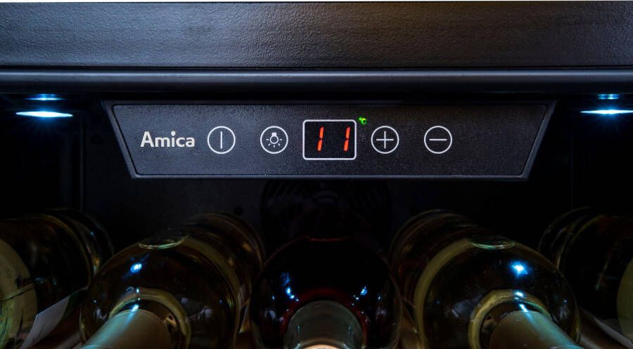 Amica Inbouw wijnkoelkast WK 341 210 S 59 5 cm x 59 cm Ledverlichting - Foto 6