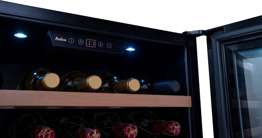 Amica Inbouw wijnkoelkast WK 341 210 S 59 5 cm x 59 cm Ledverlichting - Foto 7