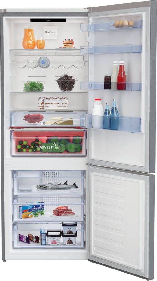 BEKO 70 cm No-frost Combi bottom Koelvries combinatie RCNE560E40ZXBN