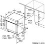 Bosch SMI4HCS48E Inbouw Half geïntegreerd Nishoogte 81 5 87 5 cm half geïntegreerde inbouw vaatwasser - Thumbnail 11
