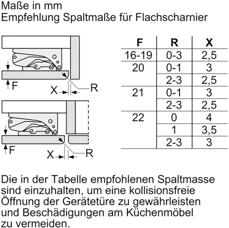 BOSCH Inbouw koelkast KUL22VFD0 82 cm x 59 8 cm