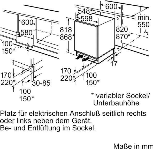 Bosch Serie 6 KUR15ADF0 koelkast Ingebouwd 137 l F Wit - Foto 6