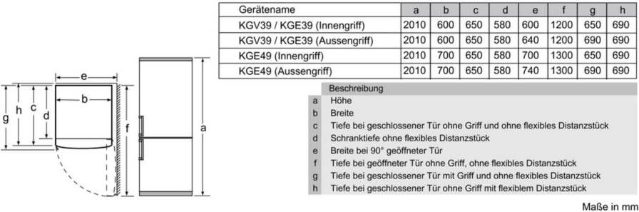 Bosch KGE39ALCA Serie 6 koel-vriescombinatie RVS - Foto 14