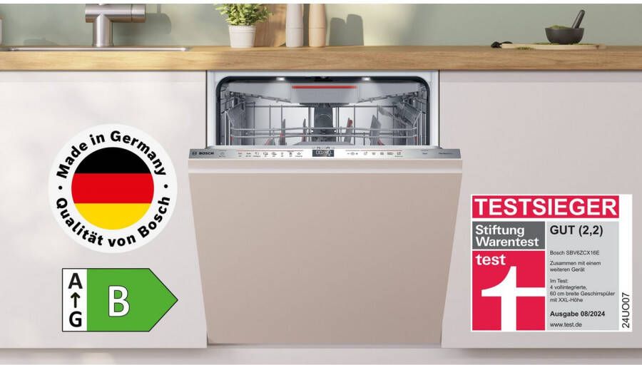 BOSCH Volledig geïntegreerde vaatwasser SBV6ZCX16E 86 5 cm x 59 8 cm