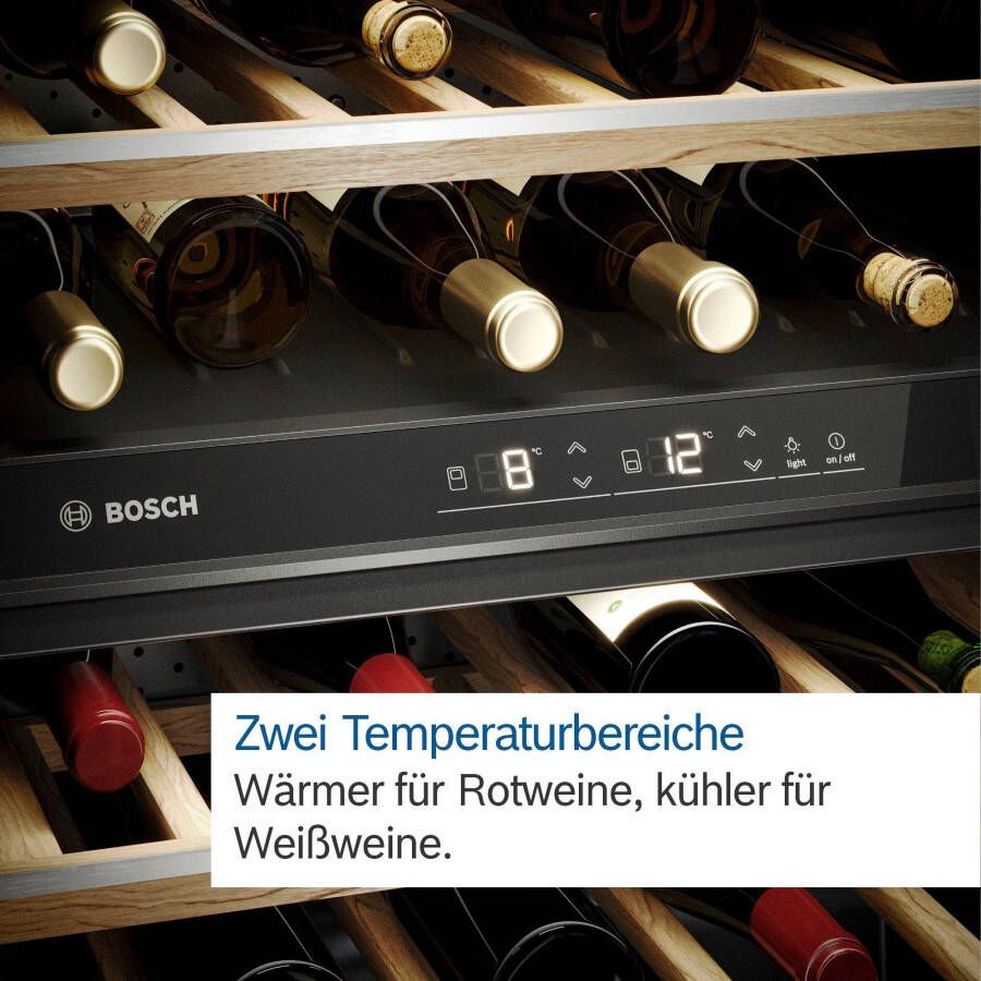 Bosch Serie 6 KUW21AHG0 wijnkoeler Ingebouwd Zwart 44 fles(sen) - Foto 3