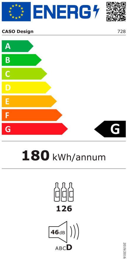 Caso Wijnklimaatkast WineComfort 1260 Smart