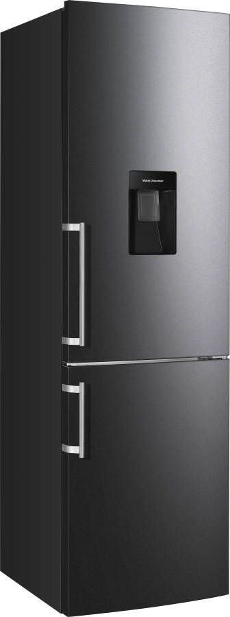 Hanseatic Koel-vriescombinatie HKGK17955CNFWDBI NoFrost waterdispenser deuralarm