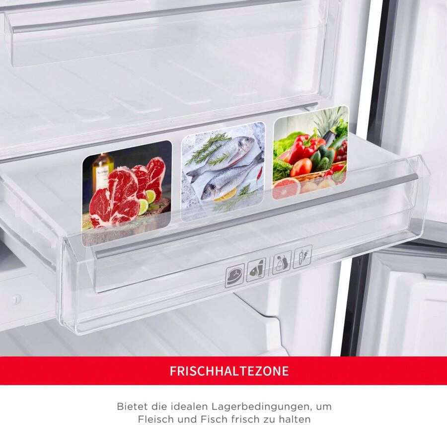 Hanseatic Koel-vriescombinatie HKGK18560CNFWDI NoFrost Waterdispenser (1 stuk)