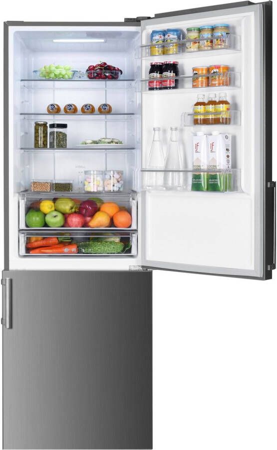 Hanseatic Koel-vriescombinatie HKGK19560CNFDI Snelle vriesfunctie Eco-modus NoFrost Display Deuralarm