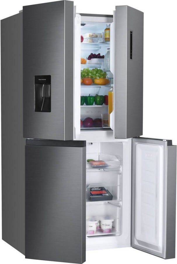 Hanseatic Multidoor HCDB18080DWDI NoFrost waterdispenser display deuralarm