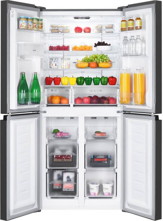Hanseatic Multidoor HCDB18080DWDI NoFrost waterdispenser display deuralarm