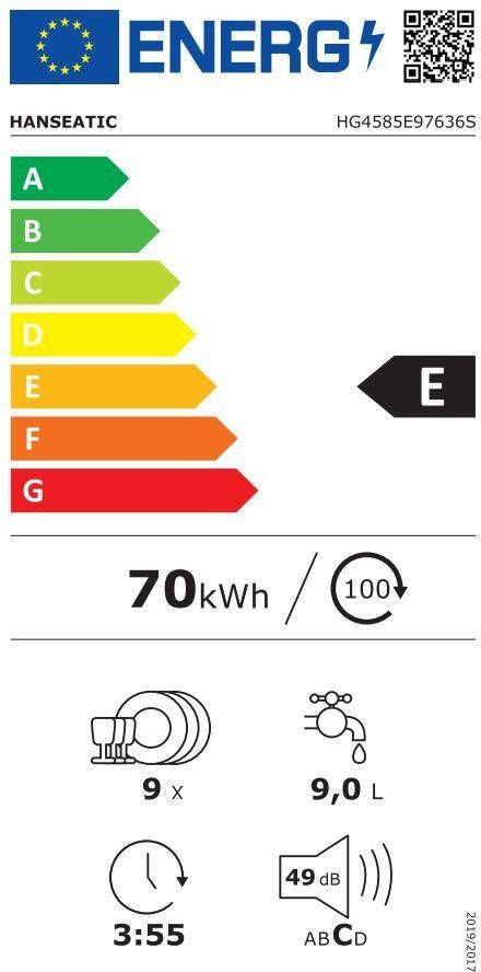 Hanseatic Vaatwasser HG4585E97636S